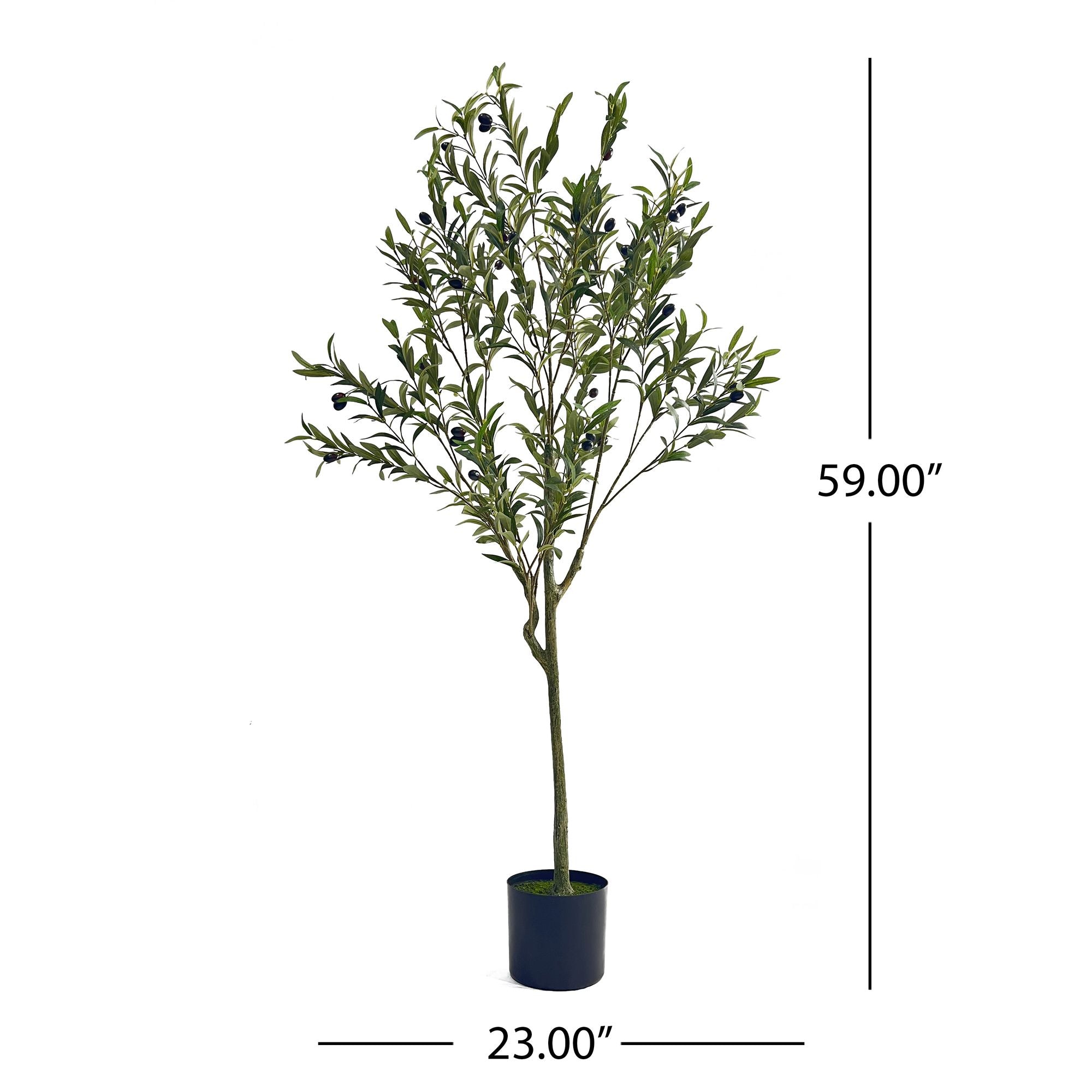 59 Inch Artificial Olive Tree, Large Olive Plants  for Home Decor and Housewarming Gift